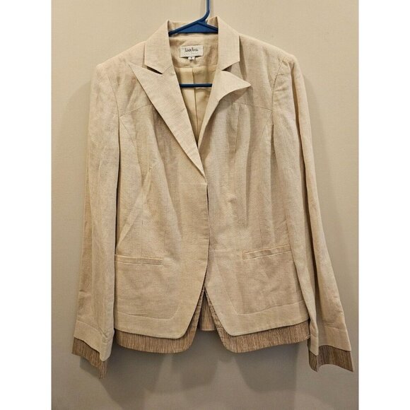 Women's Neiman Marcus Exclusive Linen Blend Jacket/Skirt Suit Size 8 Made in USA - Picture 3 of 16